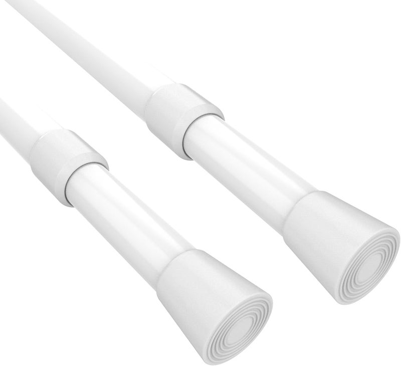 kimwason Tension Rods Room Divider, Premium Adjustable Curtain Tension Rods, 41-77 Inch Large Curtain Rod, No Drilling Tension Pole for Kitchen, Bathroom, Cupboard, Wardrobe, Window, Bookshelf DIY Project 2PCS - Image 1